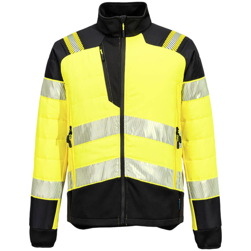 Veste hybride baffle hv pw3 - taille 4xl - jaune/noir Portwest