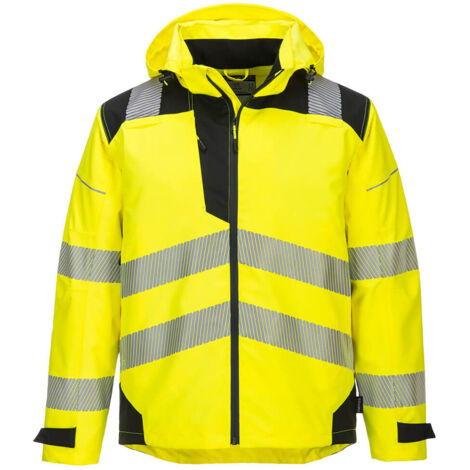 Veste Imper-Respirante Extreme PW3 couleur : Jaune/Noir taille XXXL - PORTWEST