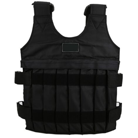 Veste lestée ajustable pour entraînement, charge max 20kg, gilet de musculation