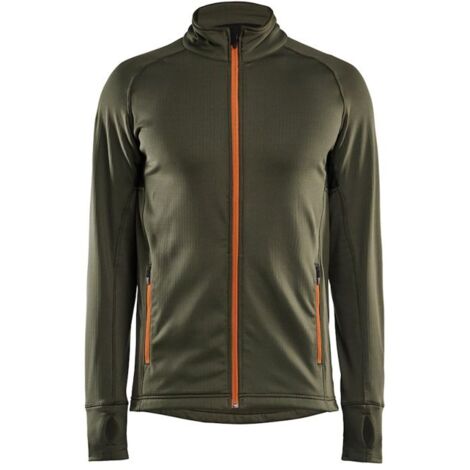 Veste micropolaire BLAKLADER STRIKER Vert / Jaune L