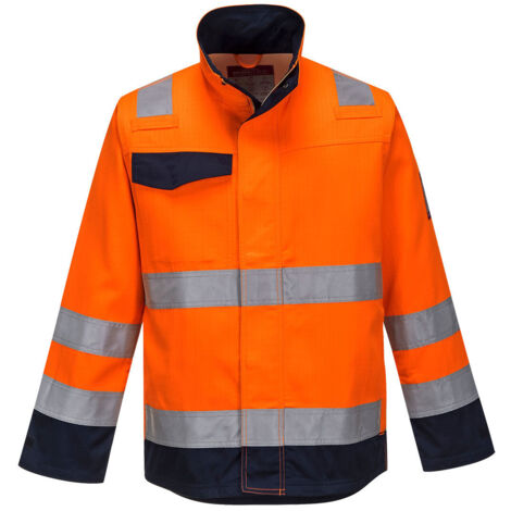 Veste Modaflame Orange/Marine RIS couleur : Orange/Marine taille XL - PORTWEST