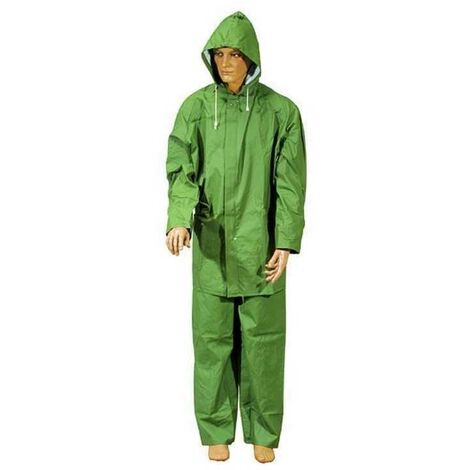 Veste/Pantalon Imperméable Pvc Canvas Vert Taille L