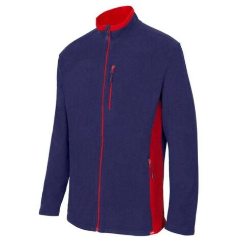 Veste polaire bicolore VELILLA Marine / Rouge 3XL.
