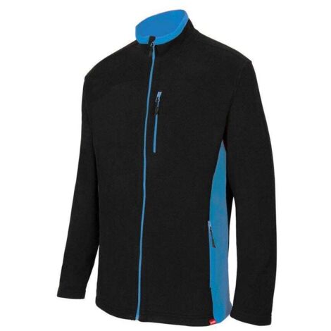 Veste polaire bicolore VELILLA Noir / Bleu XXL.