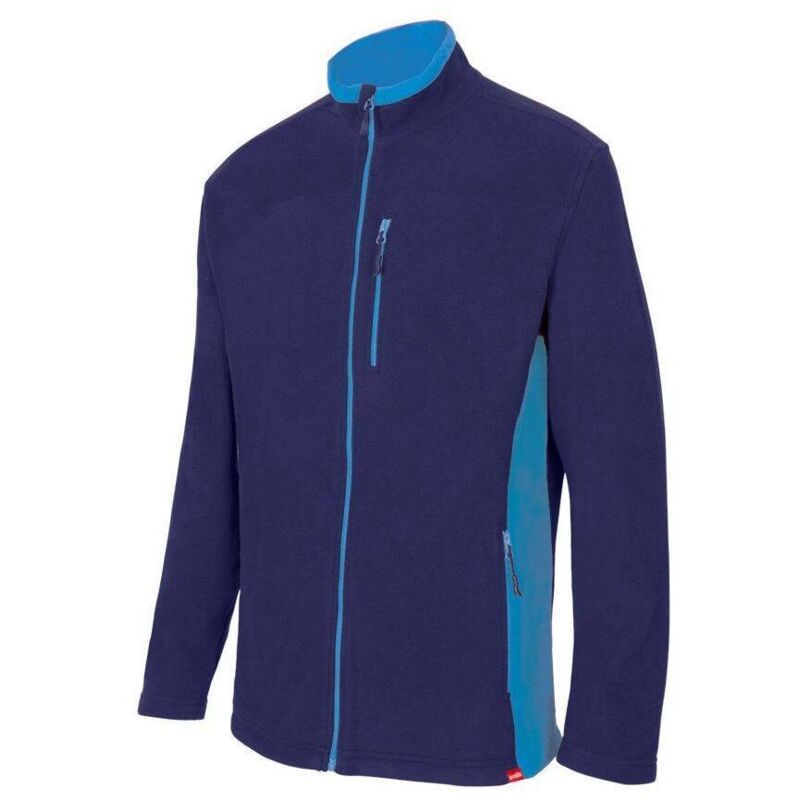 Veste polaire bicolore Velilla Marine / Bleu Ciel l Veste polaire bicolore Velilla Marine / Bleu Ciel l