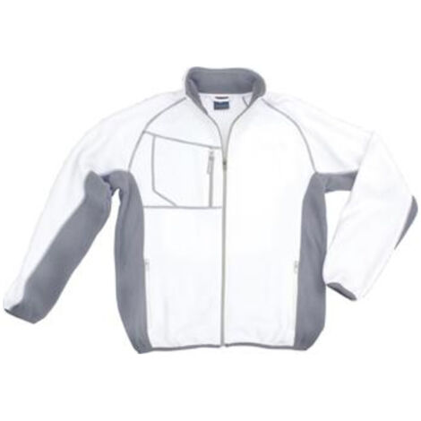 Veste polaire Champ, taille S, blanc/gris