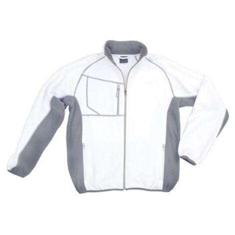 Veste polaire Champ, taille XL, blanc/gris