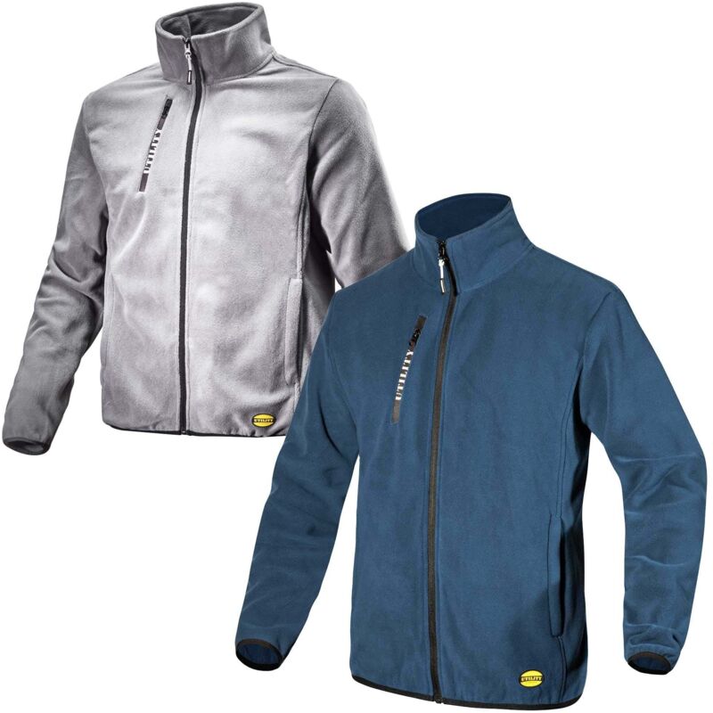 Veste de travail polaire zippée sweat pile fz - Gris Acier l