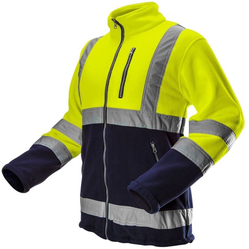 Sweat-shirt polaire Warning, jaune, taille XXL