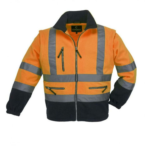 STATION Veste thermique de travail Orange FLuo