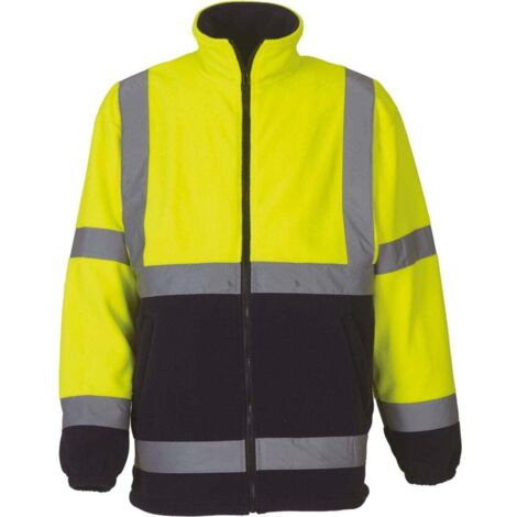 Veste polaire haute visibilité Yoko Jaune / Marine 3XL