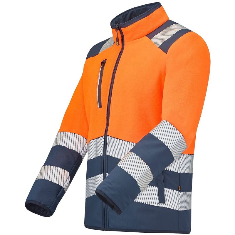Veste polaire hv veny orange fluo/navy xl