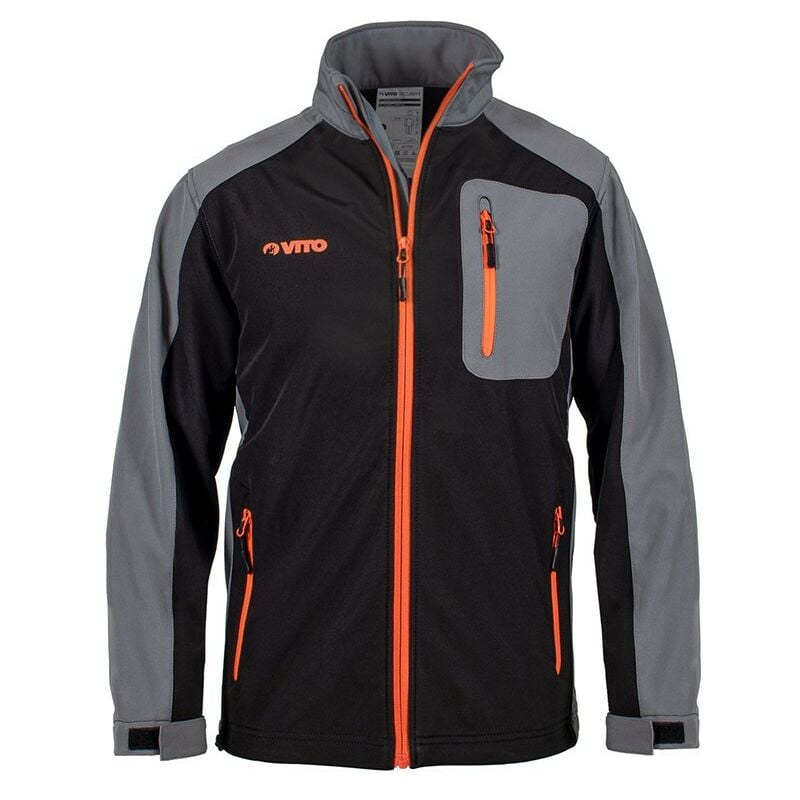 Veste polaire imperméable NOIRE Taille XL MIXTE 65 % polyester, 35% coton VITO