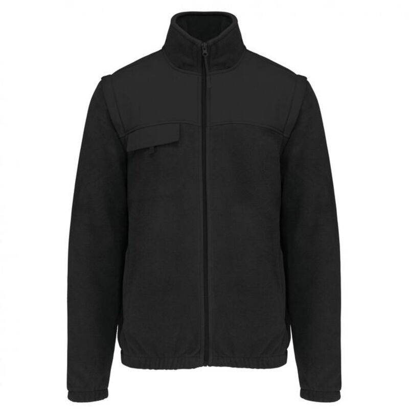 Wk Designed To Work - Veste polaire manches amovibles wk. Designed To Work Noir s