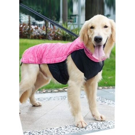 Veste pour chien imperméable et chaude, taille L, rose
