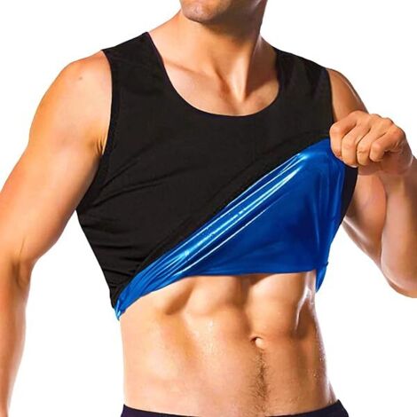 Veste Sauna - Polyestère Thermorégulante - Pour Entraînement en Salle de Sport ou Extérieur - Homme - Taille Unique Disponible