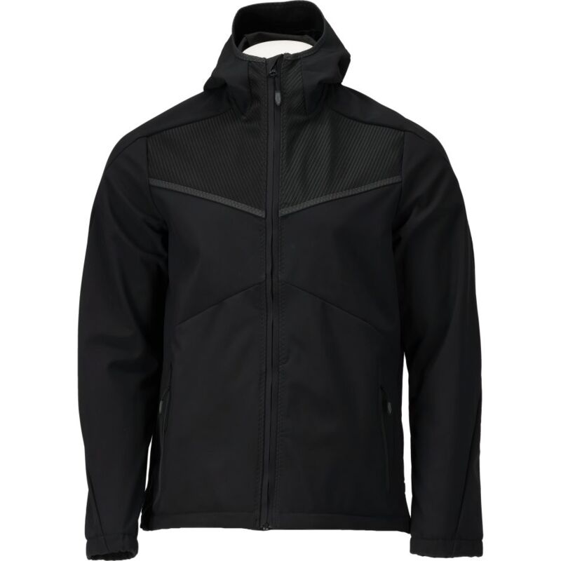 Veste shoftshell MASCOT Customized avec capuche - 22102-649-Noir-XL