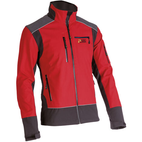 Veste Soft Shell X-treme Shell de PSS, rouge/noir, taille L