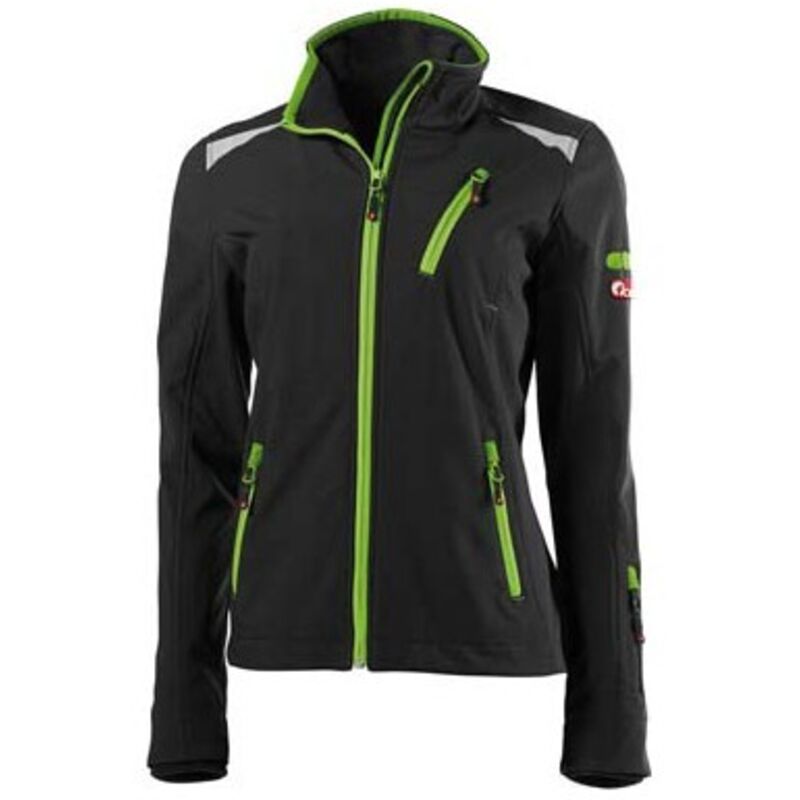 Veste softsbrillant femme 24, Black/lime green,Taille s