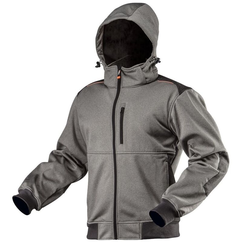 Veste de travail softshell avec capuche amovible, taille XXL Veste de travail softshell avec capuche amovible, taille XXL
