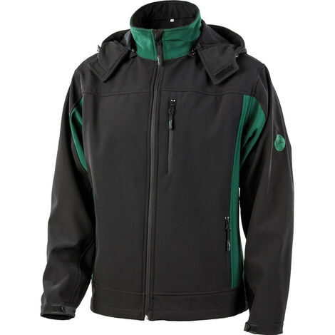 ALLROUND GREEN - Veste softshell - noir/vert