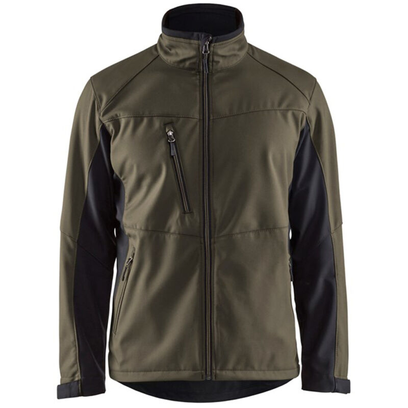 Veste de travail softshell 4950 - Vert Kaki/Noir s