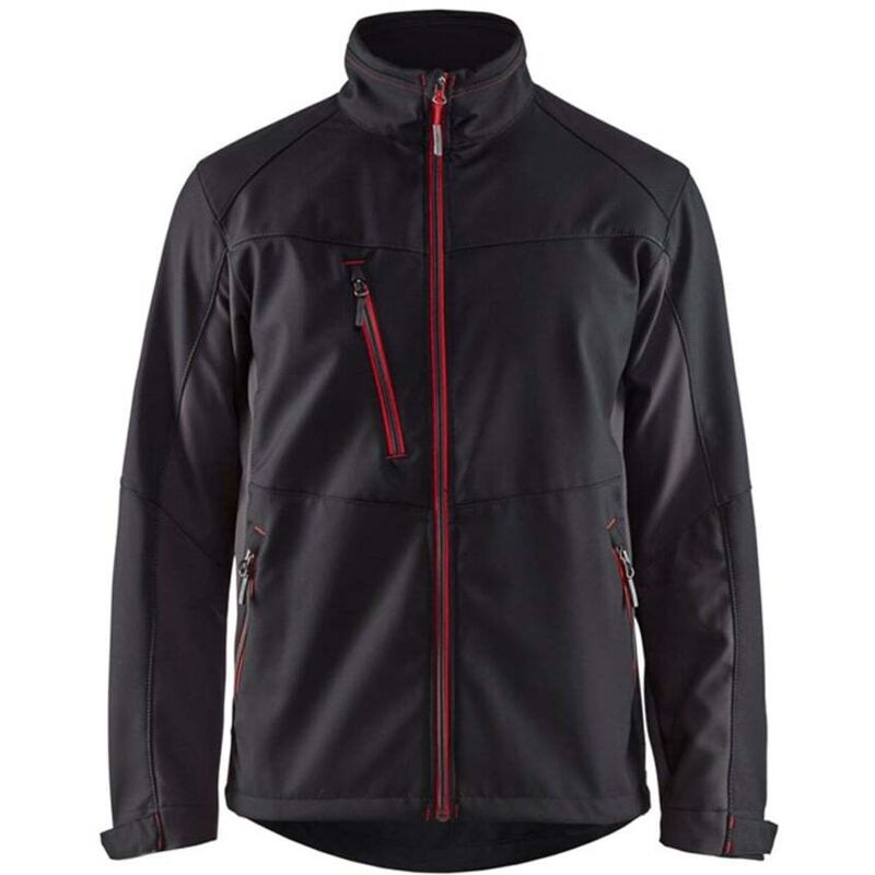 Veste de travail softshell 4950 - Noir/Rouge s