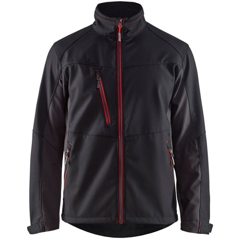 Veste de travail softshell Blaklader 4950 - Noir / Rouge - l