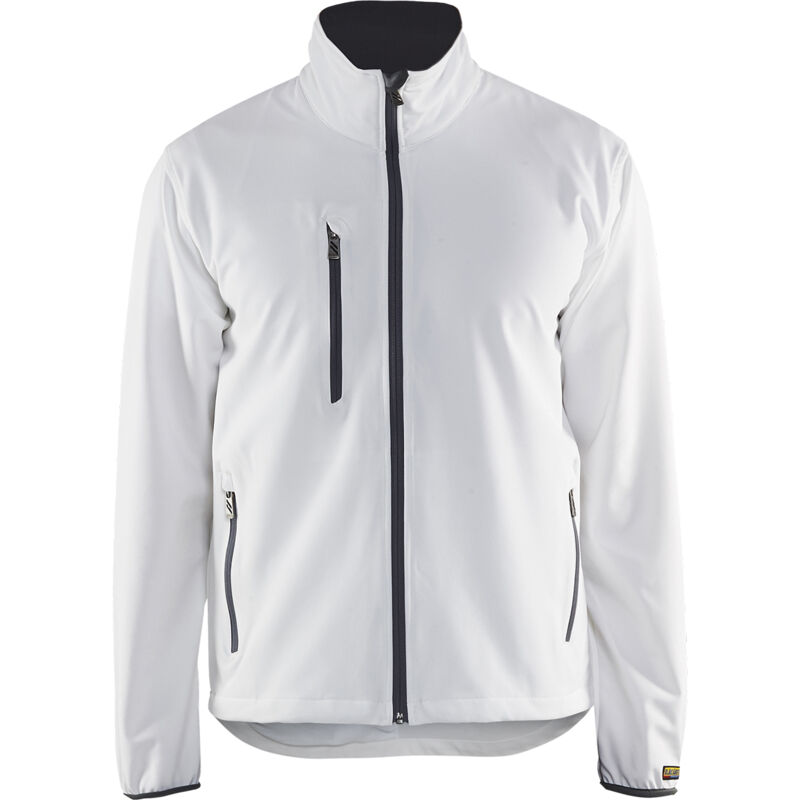 Veste de travail softshell stretch 2D 4952 - Blanc/Gris clair m