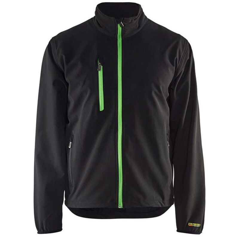 Veste softshell stretch+ Blaklader 4952 - Déstockage - Noir / Vert clair - s