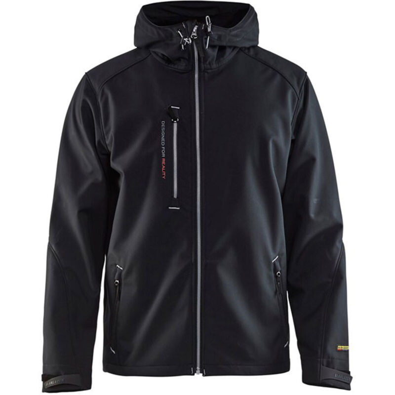 Blaklader - Veste de travail à capuche softshell 4949 - Noir / Gris clair - 4XL Blaklader - Veste de travail à capuche softshell 4949 - Noir / Gris clair - 4XL