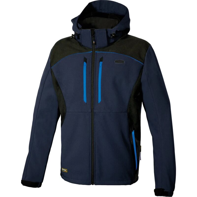 Veste de travail softshell zippée à capuche klarbo - Bleu marine/Royal l - fr (50) - eu (52) Veste de travail softshell zippée à capuche klarbo - Bleu marine/Royal l - fr (50) - eu (52)