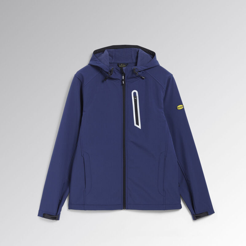 Veste de travail à capuche softshell sail - Bleu l