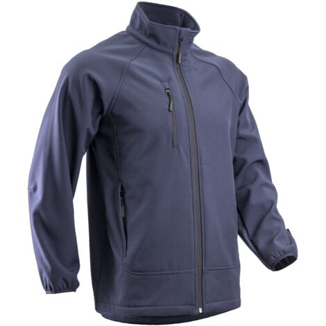 Veste Softshell de travail imperméable - Bleu marine SOBA - CoverGuard  S