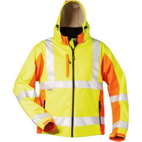 Veste softshell Haute visibilité ADAM Taille . 3XL, jaune/orange