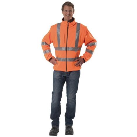 Veste Softshell haute visibilité ASATEX PREVENT orange taille L - 8060O/L