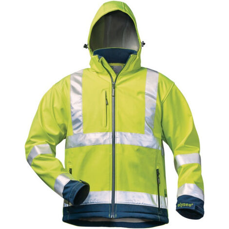 Veste softshell haute visibilité LIAM Taille XXL jaune fluo/marine ELYSEE