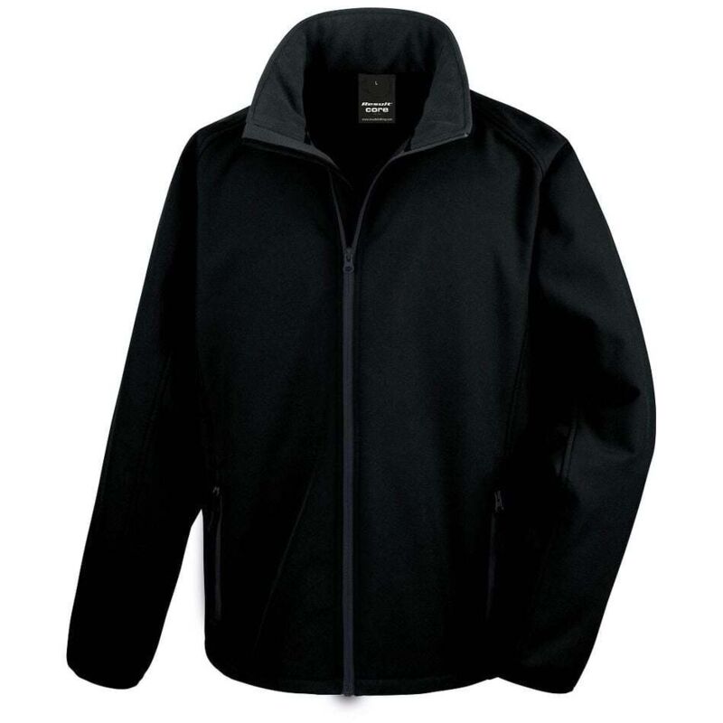Veste Softshell Homme Result Core Printable Noir xl