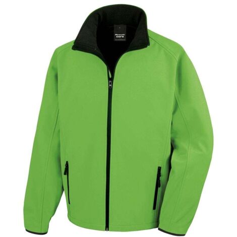 Veste Softshell Homme Result Core Printable Vert XL