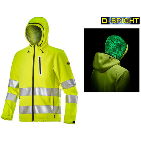 VESTE SOFTSHELL HV JAUNE FLUO DIADORA - 170687970340