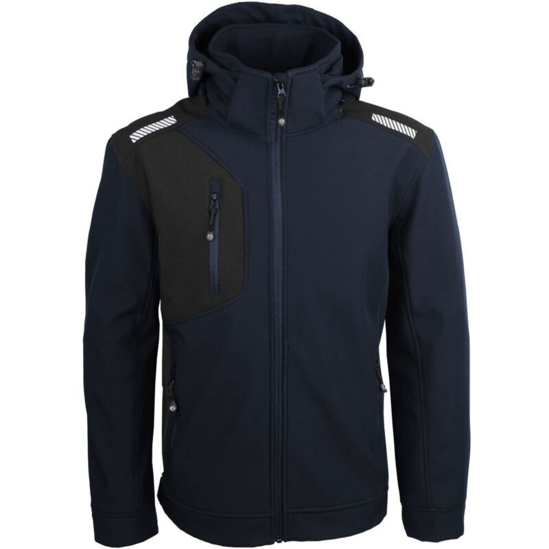 Veste softshell à 3 poches extérieures Singer Safety Bleu Marine XL