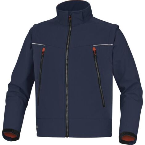 Veste Softshell Mixte Bleu marine/Orange taille L, ORSA ( Prix pour 1 )