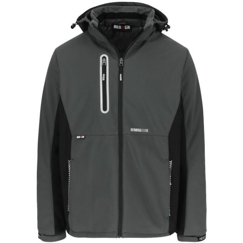 Veste softshell Herock taris Gris Foncé l