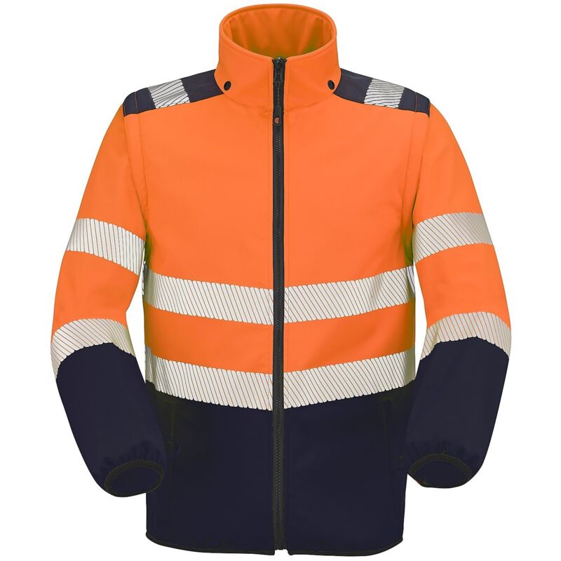 Veste Softshell Oural Orange Fluo/navy S