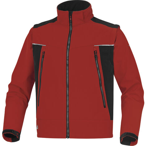 VESTE SOFTSHELL ROUGE DELTA PLUS 3 COUCHES LAMINÉES ORSA - ORSARN0   54/56 (XL)
