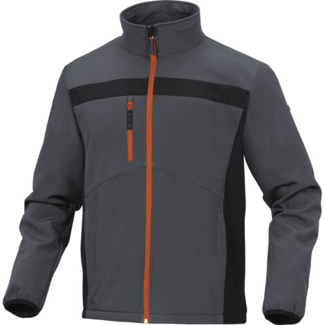 Veste Softshell Unisexe Delta Plus LULEA2, Noir/Vert/Blanc/Jaune, L ( Prix pour 1 )