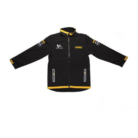 Veste Softshell YAMAHA TECH3 noir jaune TL DEWALT PROMOVIS GLA