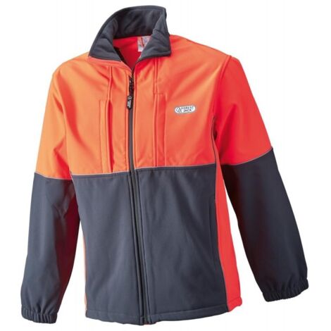 Veste Softshell,TailleXL, gris anthrazite/rouge fluo