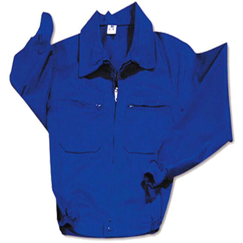 Marca - Veste Bleu Tergal avec Fermeture Éclair T60 388C