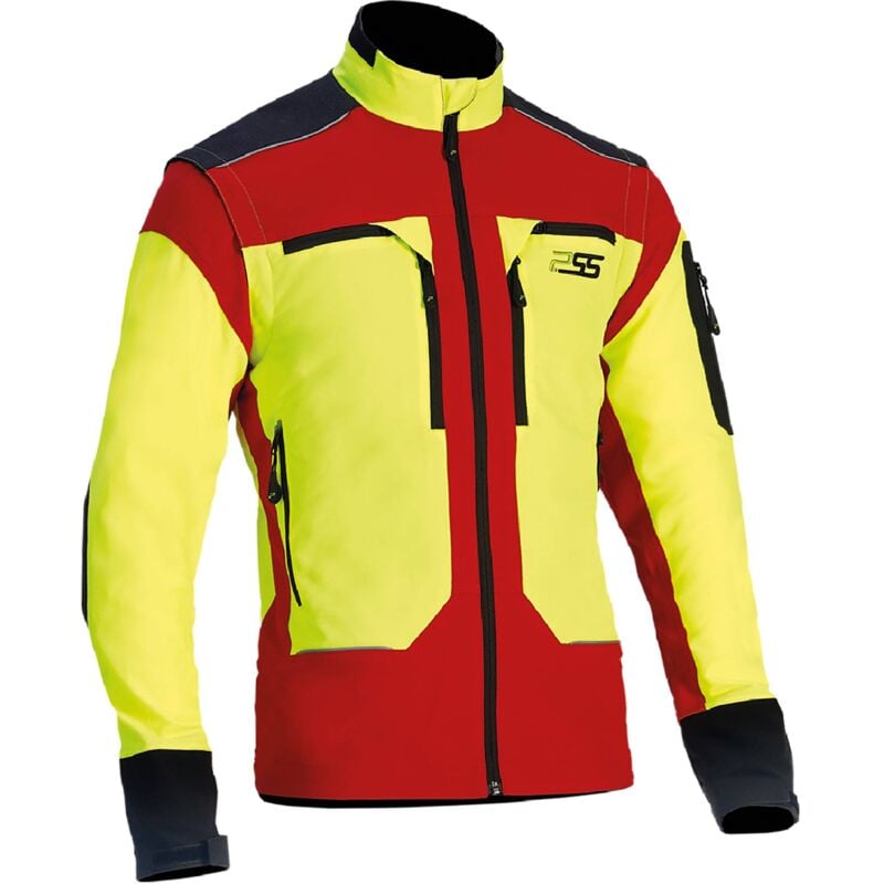 PSS - Veste technique X-treme Vario de jaune/rouge, taille l